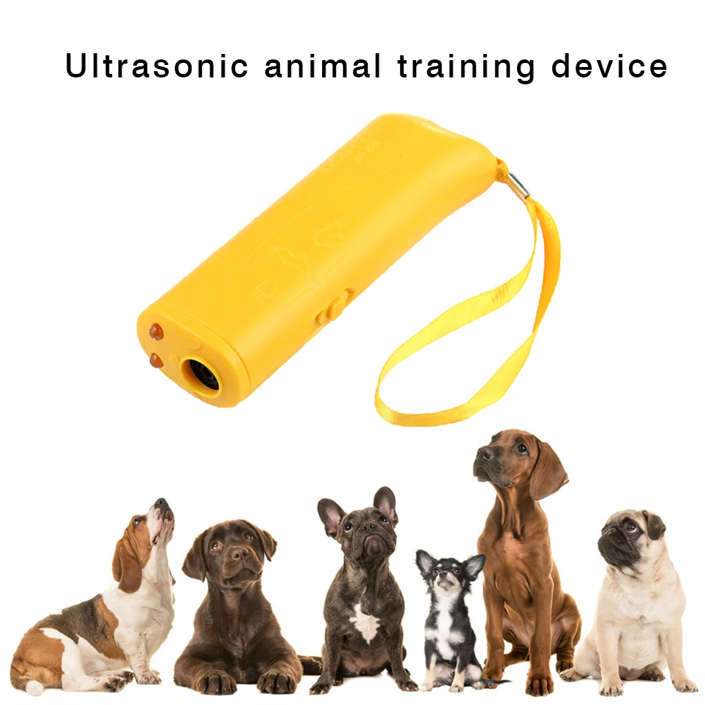 

Pet Dog Repeller Anti Barking Stop Bark Training Device Trainer LED Ultrasonic 3 in 1 Anti Barking Ultrasonic