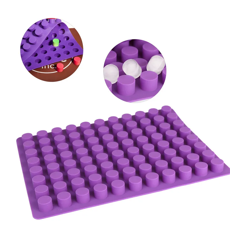 

88 Cavities Mini Round Cheesecakes Molds Candy Ice Silicone Mold Chocolate Truffle Jelly Cake Mould