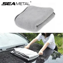Полотенце для мытья автомобиля, микрофибра, ткань для автомобильных дверей и окон, толстая очистка, сильное поглощение воды, для автомобиля, дома, автомобильные аксессуары