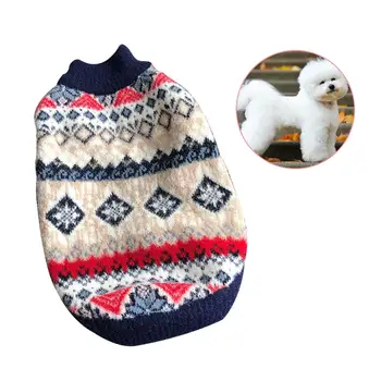 

Warm Pet Dog Sweater Puppy Winter Knitted Clothing Coat Soft Christmas Costume For Small Medium Dogs Cats Chihuahua Outfit Vest