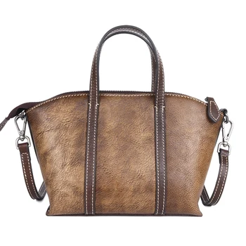 

High Quality Shoulder Messenger Bags Leisure Female Crossbody Travel Briefcase Shopping Genuine Leather Tote Bag Women Handbag