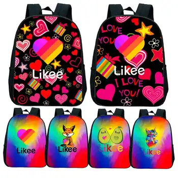 

Popular Casual Child LIKEE Backpack Primary School Bag Kindergarten Bookbag Kids Likee Rainbow Fox Panda Toddler Gift Knapsack