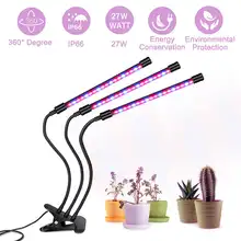 27 Вт Светодиодный светильник светодиодный полный спектр лампа цветок растение светильник для выращивания палатки коробка красный/синий Usb лампы для выращивания растений