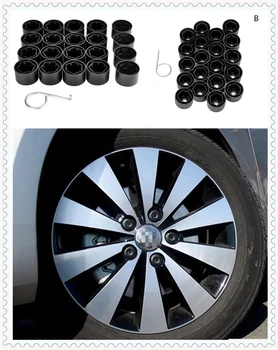 

20pcs 17mm wheel nut cap hub screw bolt wheel protection for Volkswagen VW polo passat b5 b6 CC golf jetta mk6 tiguan Gol