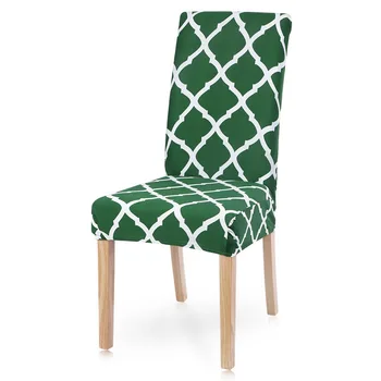 

1/2/4/6pcs Green Diamond Lattice Chiar Cover Slipcover Elastic Covers Dinning Chair Cover Protector Seat For Hotel Wedding