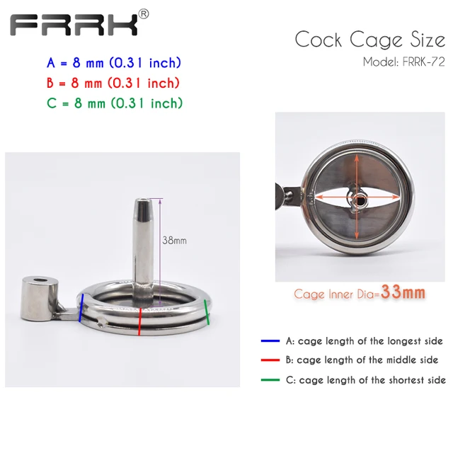 Frrk – Cage De Chasteté Plate Pour Homme, Avec Ceinture De Bondage À Vis,  Anneaux De Pénis En Acier, Petit Verrou En Métal, Jouets Sexuels Bdsm  Intimes Pour Hommes - Pénis Anneaux - AliExpress