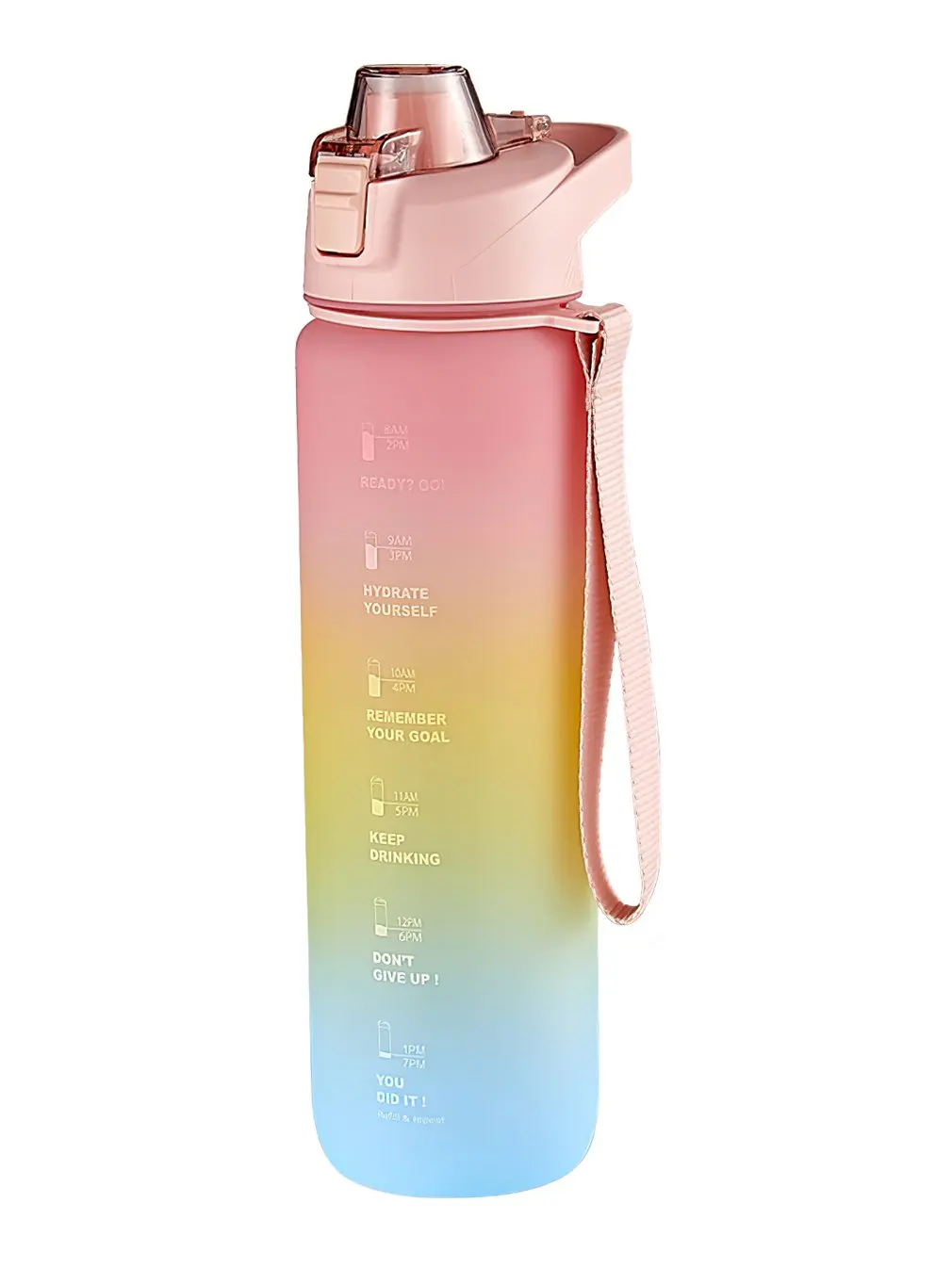 1000Ml Fashion Healthy Material Water Bottle Color Change Design Large Capacity Sports Plastic Drinking Bottles Eco Friendly|Sports Bottles