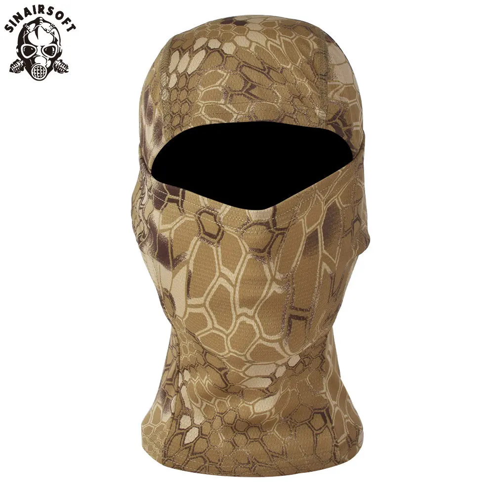 SINAIRSOFT Камуфляж армии Велоспорт подшлемник Балаклава шапки полный уход за кожей лица маска Велосипедный спорт кепки альпинизм для