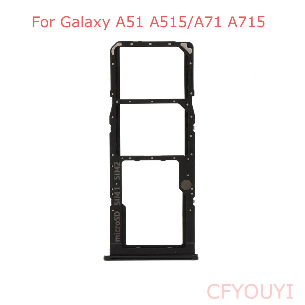 New Sim Card Tray Slot For Samsung Galaxy A51 A515/a71 A715 - Mobile Phone  Flex Cables - AliExpress