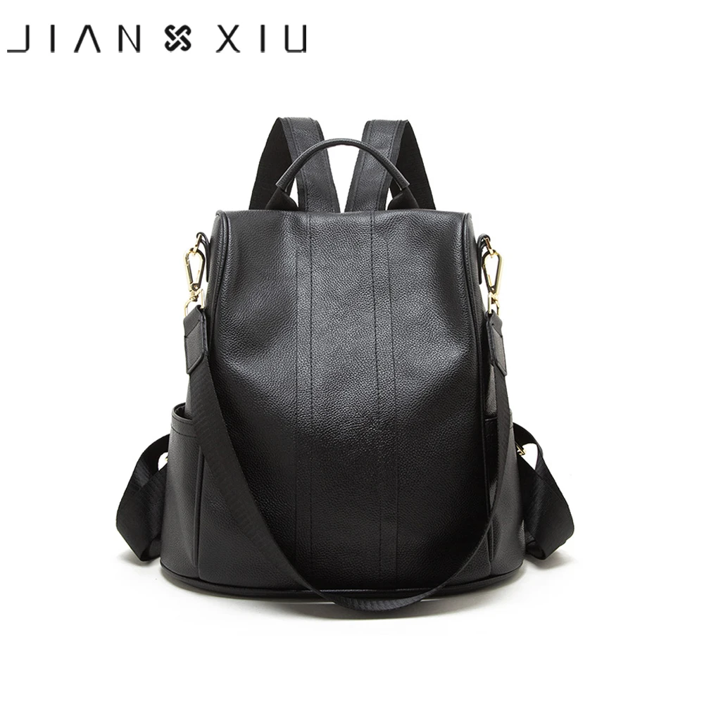

JIANXIU Brand Genuine Leather Backpack Mochilas Mochila Feminina School Bags Bolsas Mujer Bagpack Escolar 2020 Backpacks Rugzak