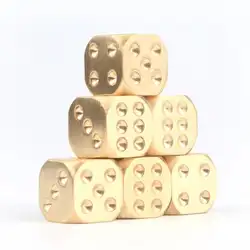 Игровые инструменты для игры 1 золотой кубик медный полихедрон металлический твердый сверхмощный пинцет