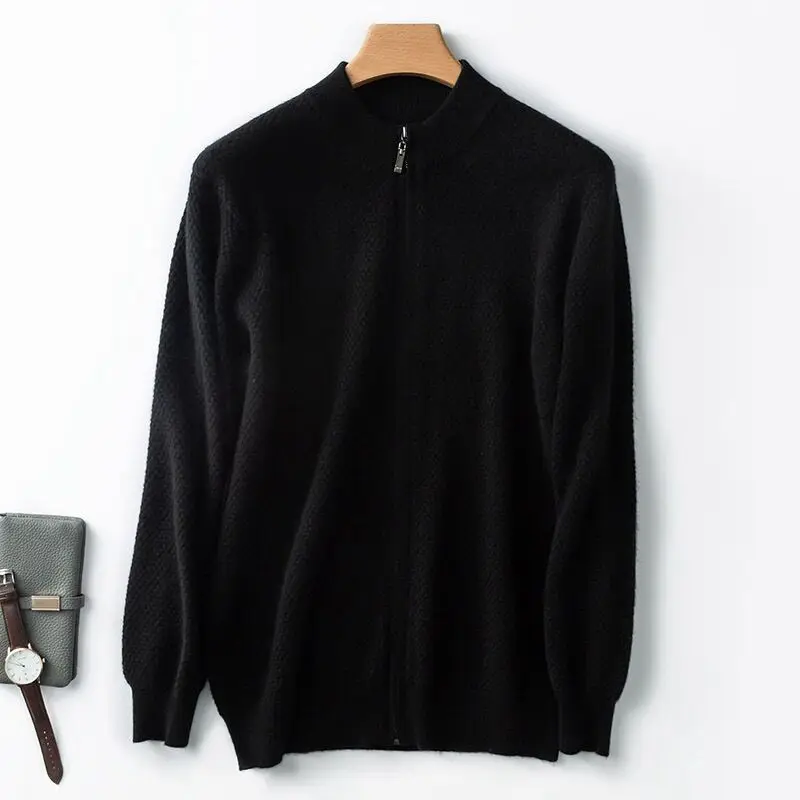 ラッピング無料 メンズカシミヤセーター 厚手のカジュアルニットジャケット ルーズ ジッパー付き 春 限定セール Www Greecevirtual Gr