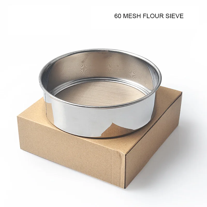 

Flour Sifter 60mesh Diameter 15cm Stainless Steel Hand-Held Sieve Flour Mesh Sugar Powder Sifters Strainer Kitchen Baking Tool