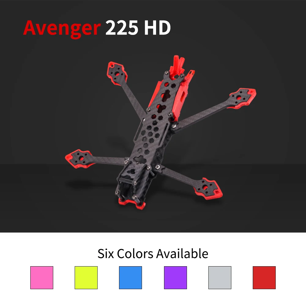 Квадрокоптер TCMMRC Avenger 225HD fpv с рамкой 5 дюймов гоночный Дрон из углеродного волокна