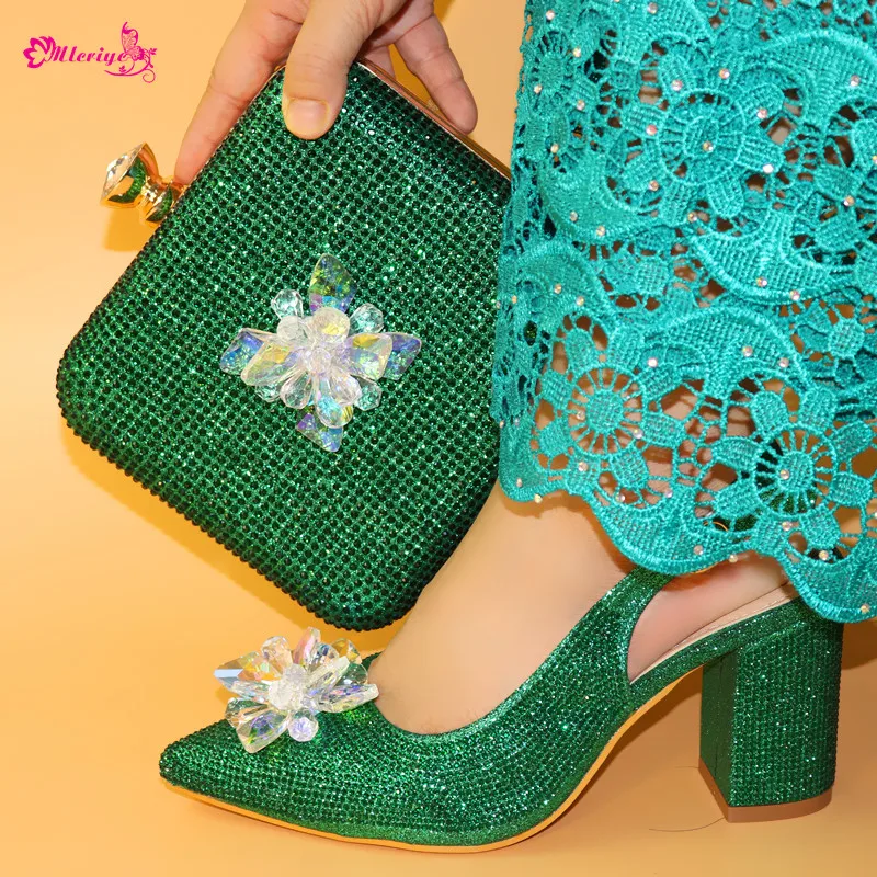 

Fashion African shoe and bag set for party Italian shoe with matching bag new design lady matching shoe and bags