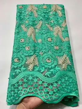 

5 yards/lot 2020 High Quality tulle fabric french mesh lace wholesale african lace fabrics latest laces for women dress