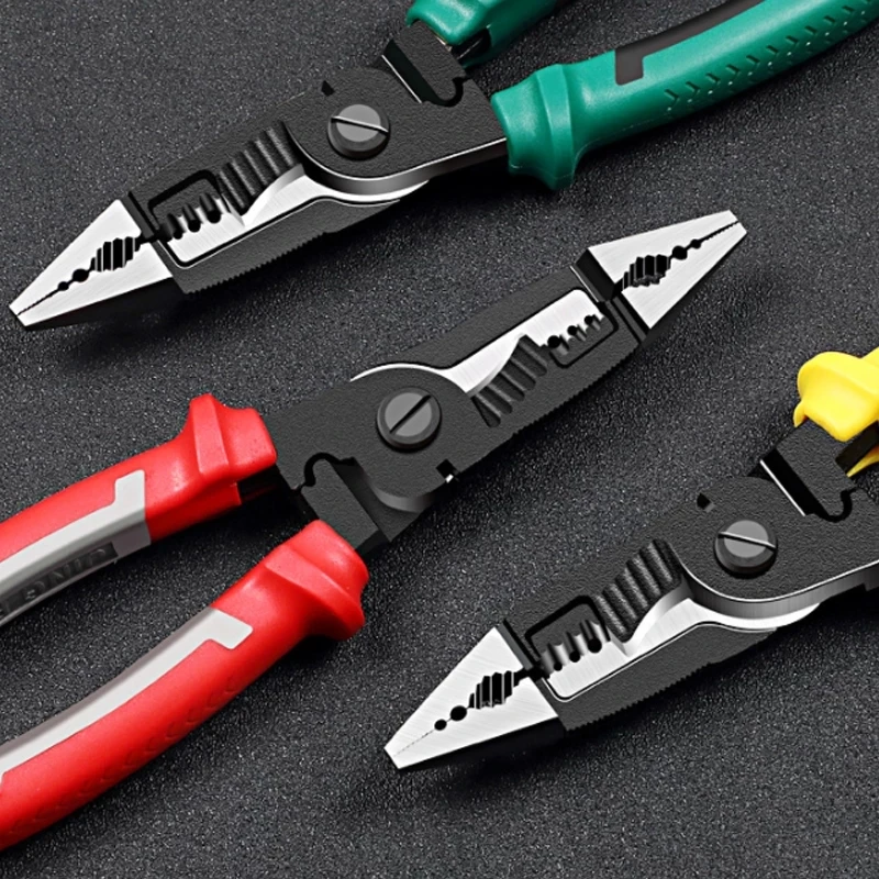 Многофункциональные плоскогубцы 9 в 1 с длинным носом комбинированные для