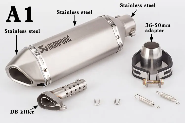 Универсальный Akrapovic мотоциклетный глушитель выхлопной трубы Moto GP система побега для KTM Benelli Honda Kawasaki Yamaha Ducati слипоны