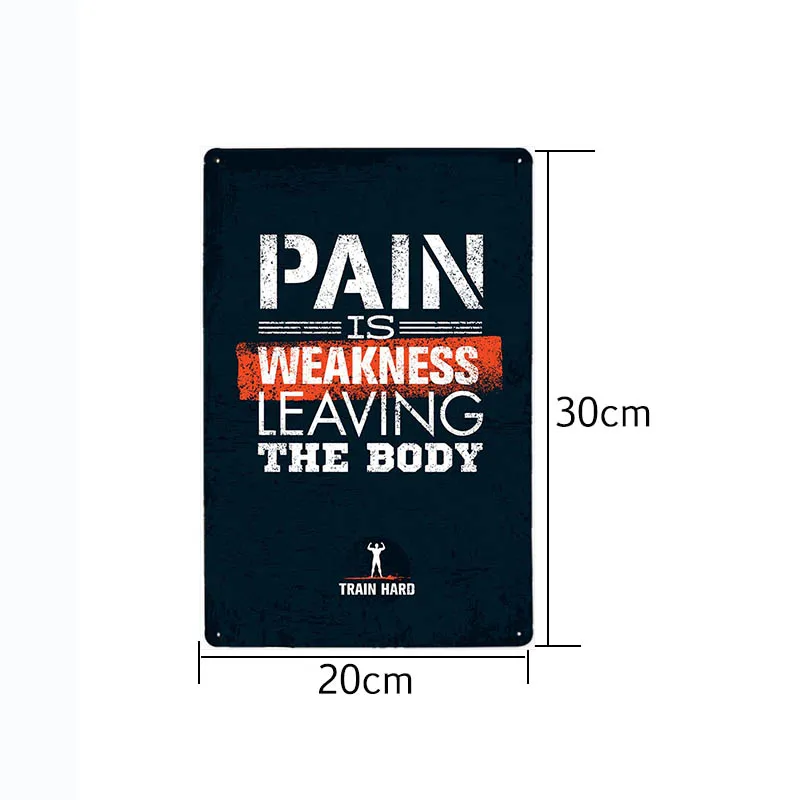 Plaque décorative vintage en métal