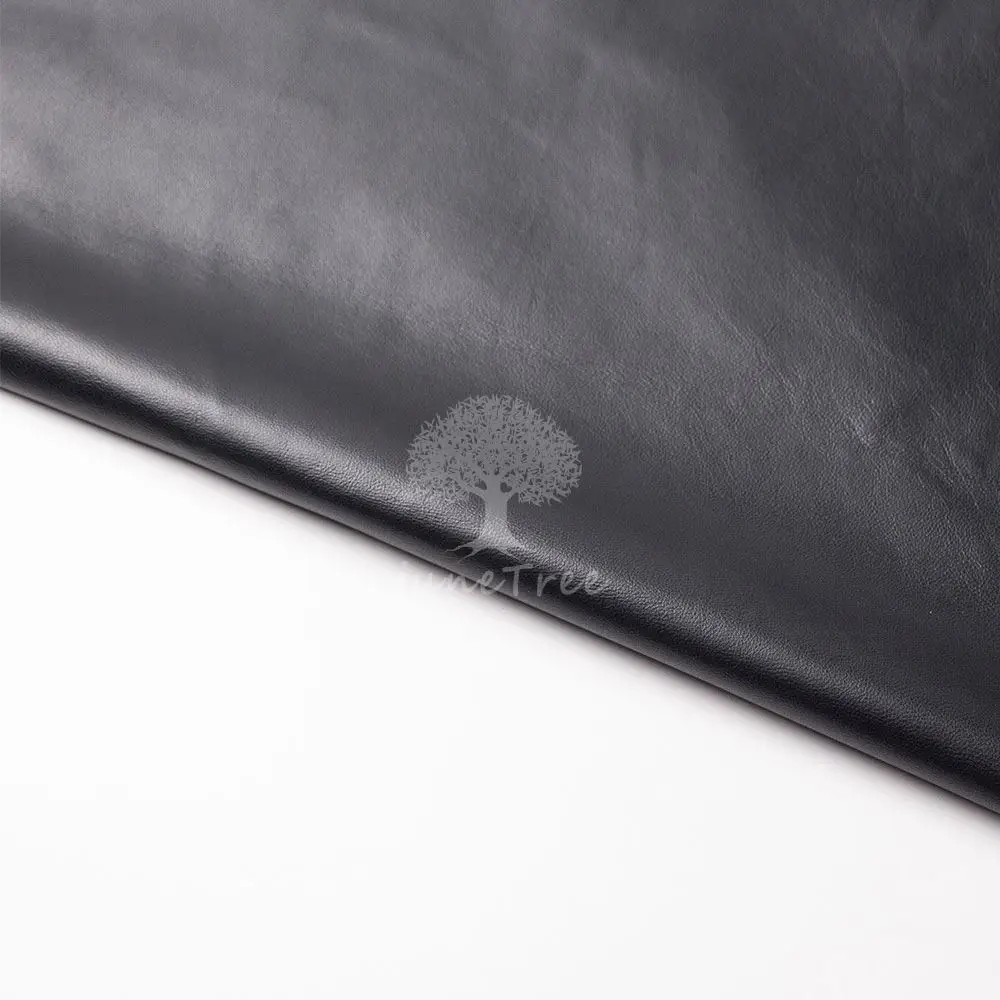 Junetree-cuir de mouton véritable noir souple, 0.5-0.9mm, cache L, 60x30cm, 30x30cm, sac safe ► Photo 2/6