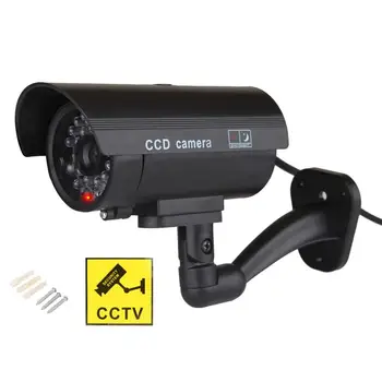 

Outdoor Indoor Security CCTV Surveillance Dummy Camera with Flashing Red LED
