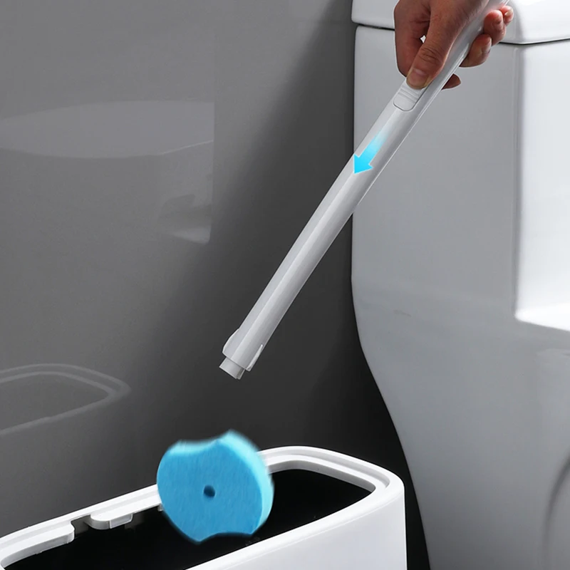 Système de nettoyage des toilettes à usage unique, recharge jetable, brosse  fraîche, recharges-60 recharges