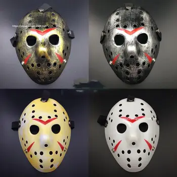 

Pudcoco Mask Friday The 13th Halloween Myers Jason VS Freddy Costume Prop Horror Hockey Mask mascara halloween Cosplay Costume