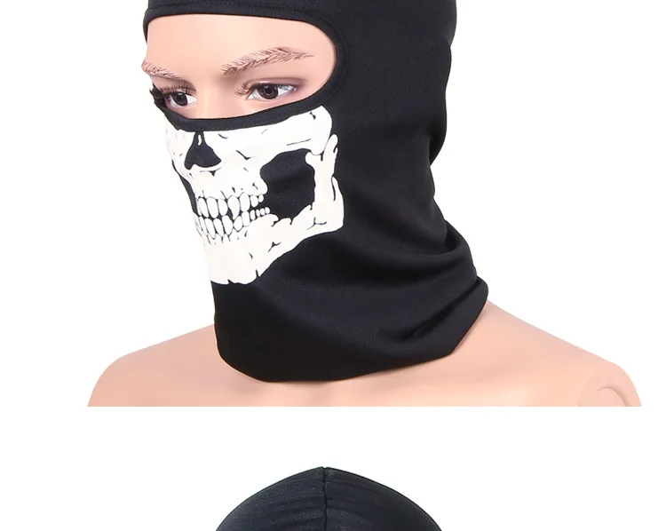 New Halloween Skull Skeleton Mask Outdoor Motorcycle Bicycle Multi Function Headwear Hat Scarf Half Face Ski Masks