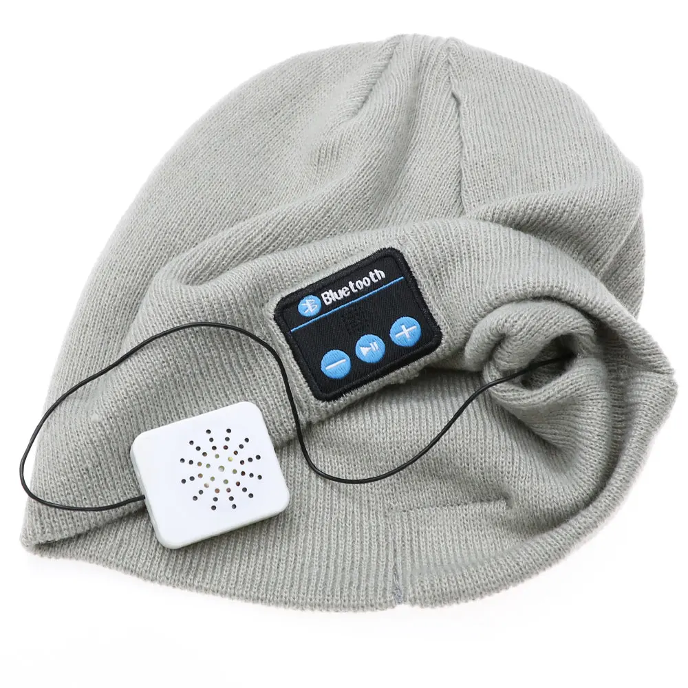 Wireless Bluetooth Music Hat Cap Bluetooth Earphone Headphone Headset Speaker with Mic Sport Knitted Hats warm Christmas Gift