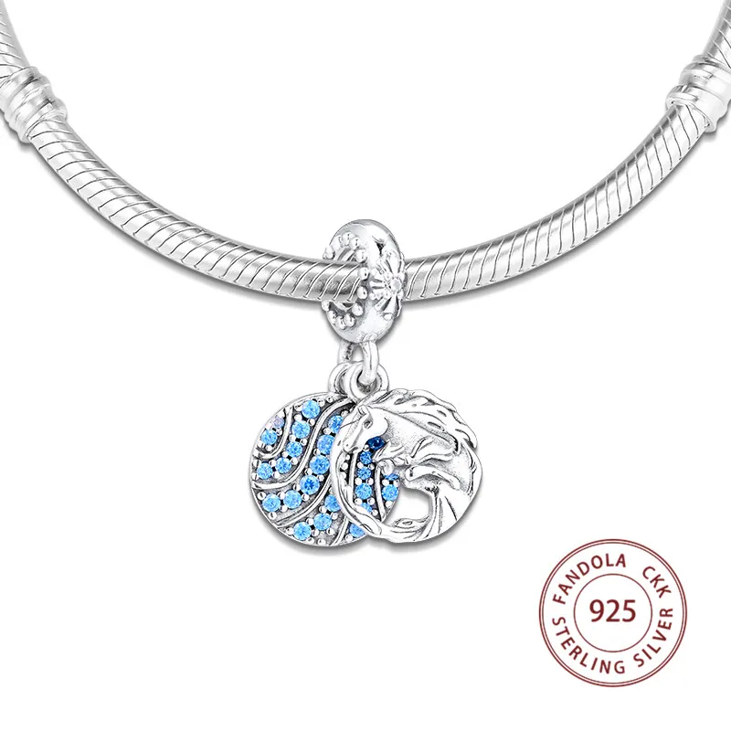 CKK Berloque, 925 пробы, серебряные подвески Elsa& Nokk Dang, бусины, подходят для оригинальных браслетов, DIY, очаровательные серебряные ювелирные изделия 925, kralen perle