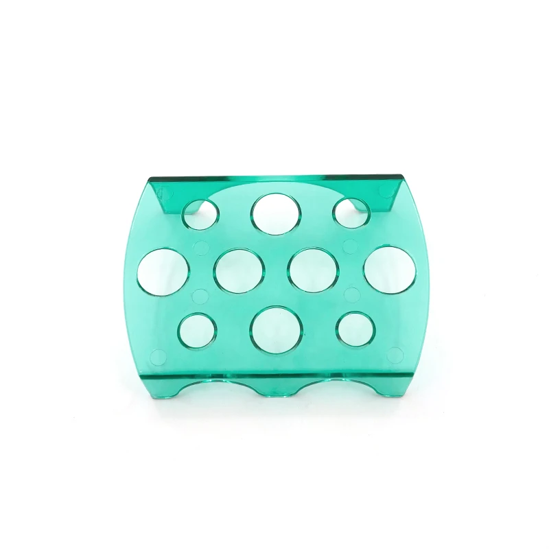 

2PCS Acrylic 10 Holes Container Stand Pigment Accessories Supplies Tattoo Glass Ink Cup Holder for Permanent Makeup Use