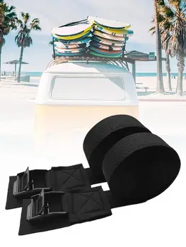 

2pcs/set Tie Down Strap Padded Cam Lock Buckle Cargo Rack Belt For Kayak Surfboard And Motorcycle Car Bus Bicycle Bike