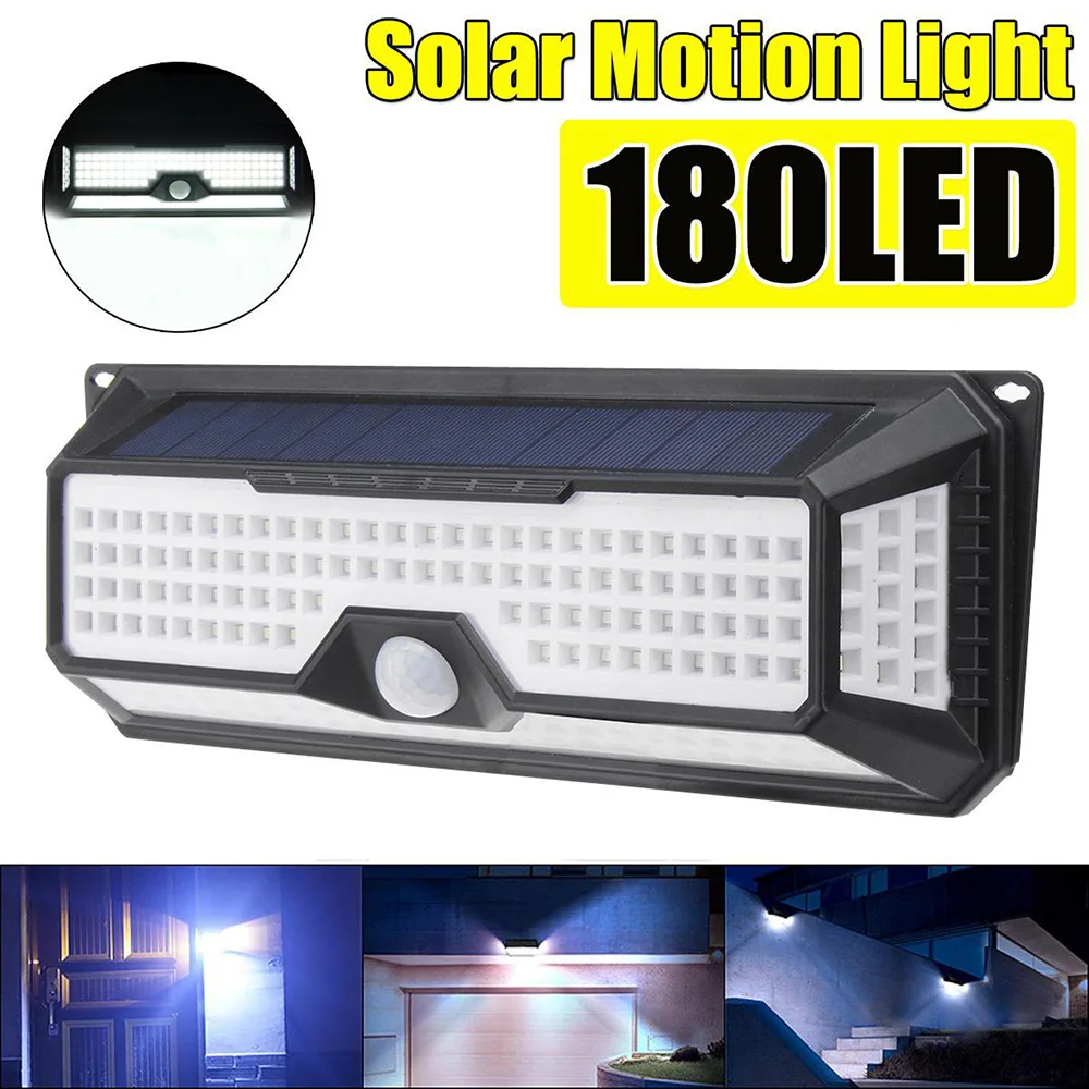 

180LED Solar lamp outdoor Solar Security Light 3 Modes Motion Sensor Light Wide Angle Waterproof Outdoor solar light