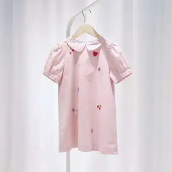 

Pre-sale Famliy Look Daughter and Mother Girls Dress Bp Cherry Brand Pink girls Clothing Out wear 3-12T S M L