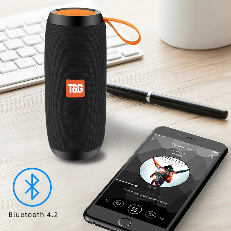 Bluetooth Wireless Speakers Waterproof Stereo Column Portable Speaker with Mic FM Radio MP3 Bass Sound Box Bluetooth Wireless Speakers Waterproof Stereo Column Portable Speaker with Mic FM Radio MP3 Bass Sound Box