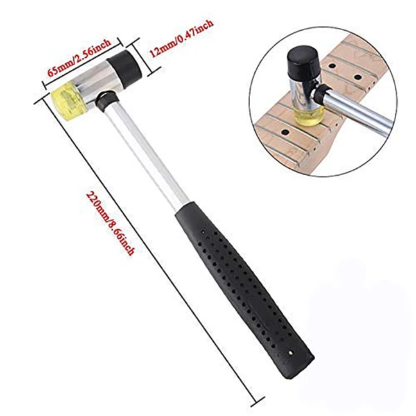 ABZB-Guitar lutier набор инструментов включает Лада резиновый молоток, Guitar Fret Crowning файл, Лада рокер выравнивания, 2 шт гриф Guar