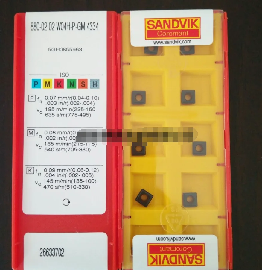 10 шт. вставки карбида 880-02 02 W04 H-P-GM 4334 | Обустройство дома