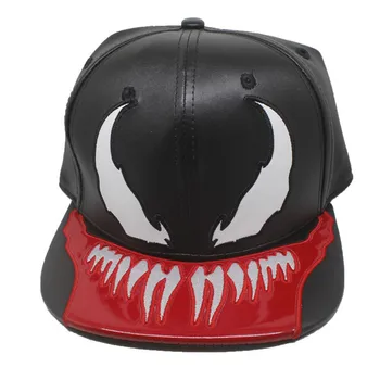 

Venom Spider Hat Edward Brock Eddie Brock Venom Baseball Hat Adjustable PU Snapback Caps Sunhat Hip Hop Caps Unisex Otaku Gifts