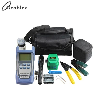 

Fiber Optic FTTx ToolKits 6 In 1 Optical Fiber Fiber Cleaver Green Plastic/ Strippers Optical Power Meter 1mW/ Plastic VFL 1mW
