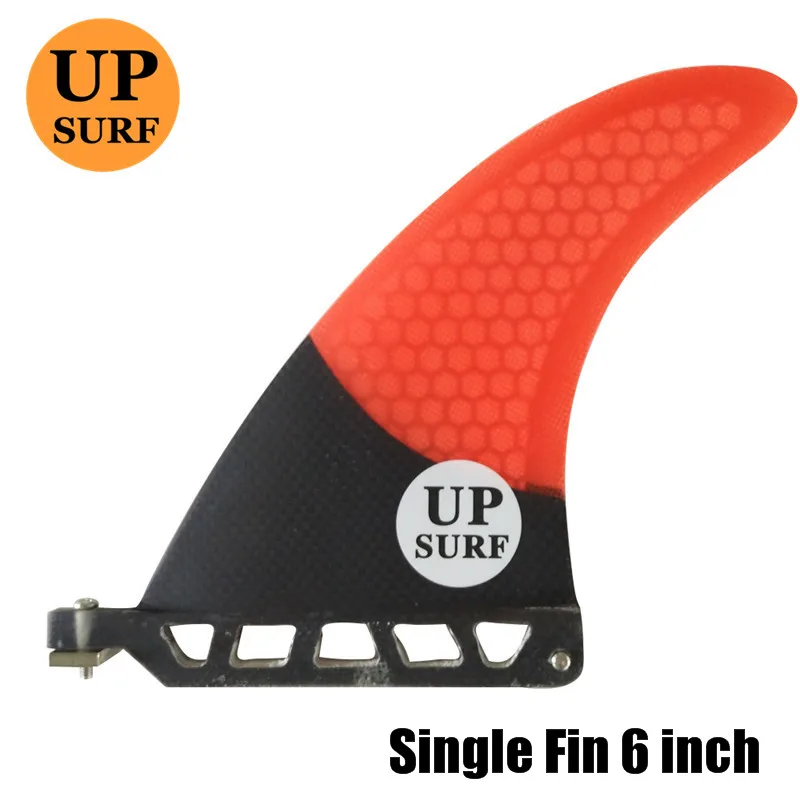 

Surfboard 6"Fins Single Fin UPSURF logo central fin Fibreglass SUP Board Quilhas Fins