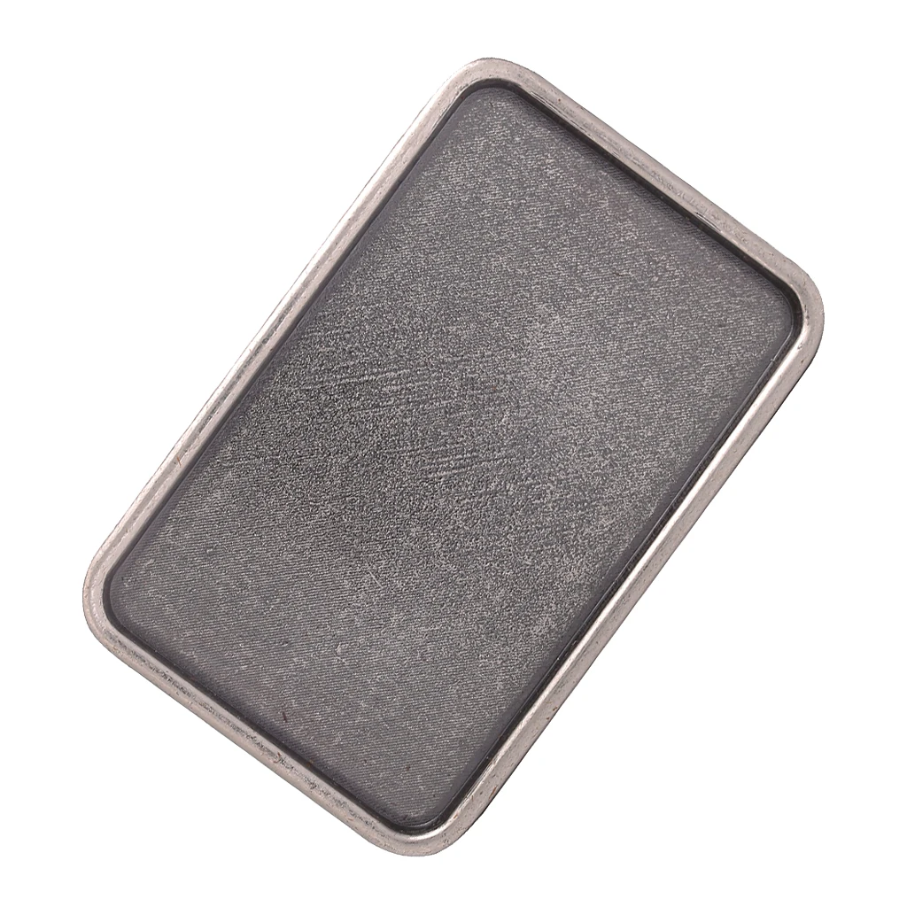 Western Cowboy Cowgirl Rodeo Zinc Alloy Rectangular Belt Buckle Replacement Solid Color Blank Man Belt Buckle
