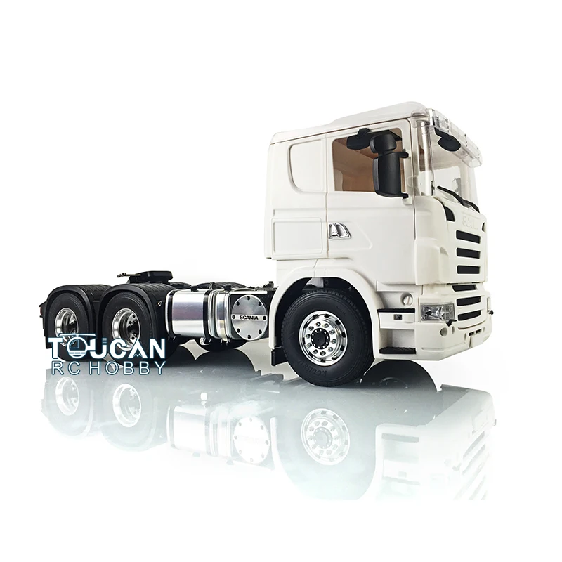 LESU RC 1/14 трактор грузовик Металлическое шасси для 6*6 Scania DIY кабина двигателя ESC THZH0315