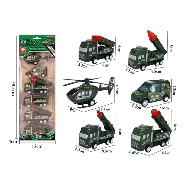 6PCS/Set Engineering Vehicle Cars Set Pull Back Construction Fire Truck Transportation Aviation Models Toys Kit Kids Mini Gifts 6