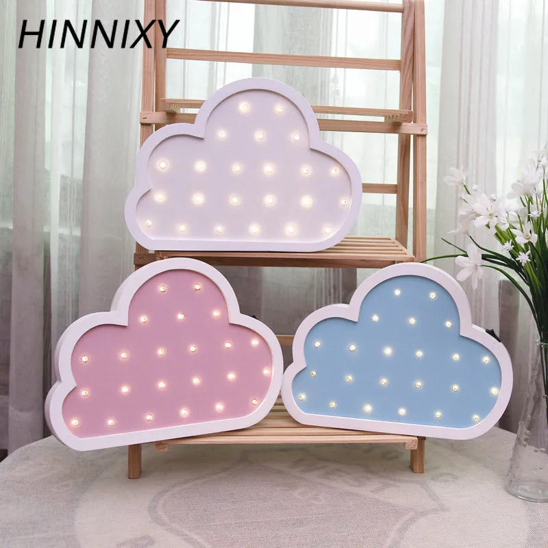 Hinnixy милый мультяшный ночник розовый синий Ангел Единорог животное LED Декор для