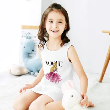 

Cute Princess Pattern Novelty Printed Girl Summer Dress Harajuku Toddler Girl Dress Casual Girls Dress Sleeveless Girls Clothes