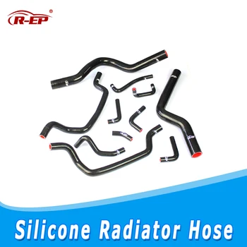 

R-EP Radiator Silicone Hose Kit Fits for 4G63 Mitsubishi Eclipse 2g 1g GSX DSM 1995-1999 Coolant Hoses 11PCS Black SRH-1002