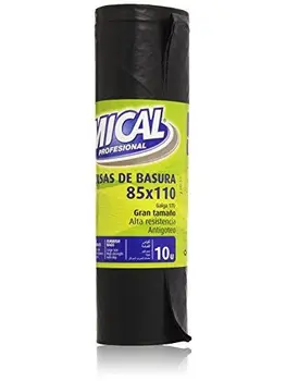 

Mical Profesional - Bolsas de basura - Gran tamaño 85 x 110 - 10 unidades