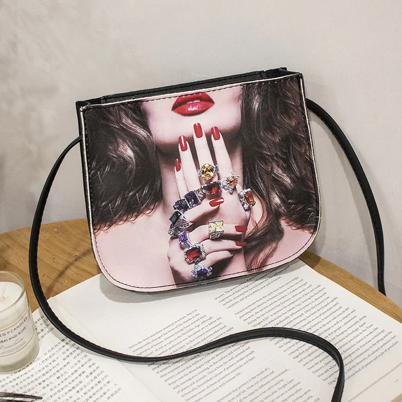 

2020 Mi Grain Bag Women's New Style Fashion Korean-style Cool Hot Selling Fashion Small Square Bag Versatile Wide-Strap Shoulder
