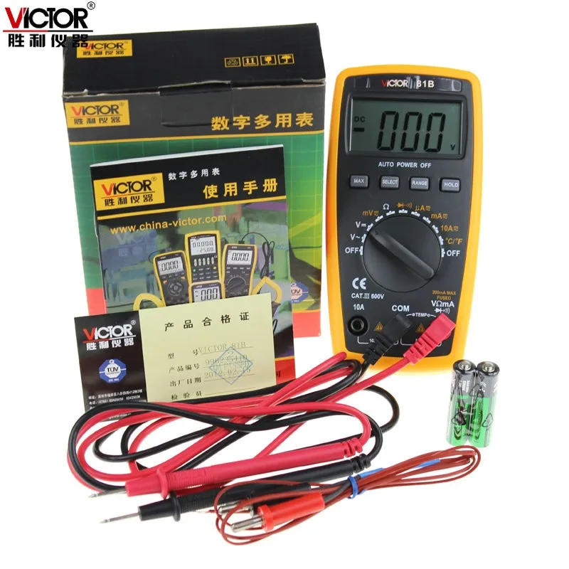 Victory Instrument Victory Digital Multimeter VC81B Automatic Range High Precision Digital Multimeter Multimeter