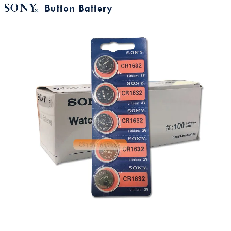 2 шт. sony CR1632 кнопочный Аккумулятор для часов автомобиля дистанционного ключа cr 1632 ECR1632 GPCR1632 3 В литиевая батарея